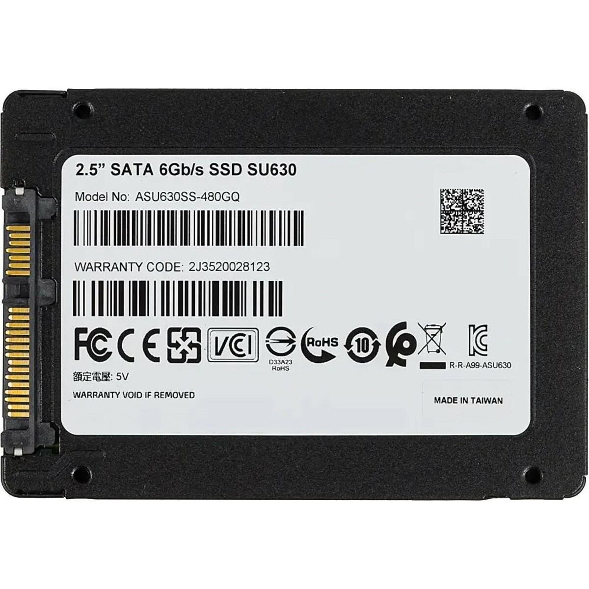 Накопитель SSD A-Data SATA III 480Gb ASU630SS-480GQ-R Ultimate SU630