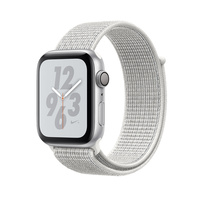 Умные часы Apple Watch Series 4 GPS 40mm Aluminum Case with Nike Sport Loop (Цвет: Silver/Summit White)