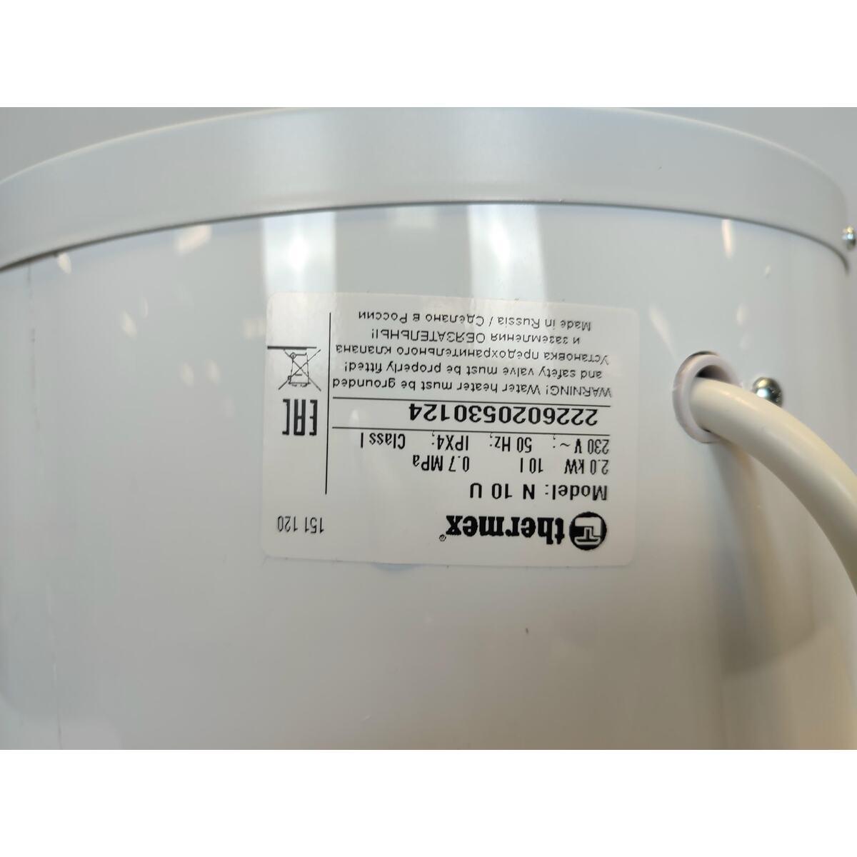 Водонагреватель Thermex N 10 U, белый
