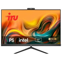 Моноблок IRU Tactio 27IH6K (Intel Core i5 12400 2.5Ghz/16Gb DDR4/SSD1Tb/Intel UHD Graphics 730/27 /IPS/QHD (2560x1440)/FreeDOS/black/WiFi/BT/Cam)