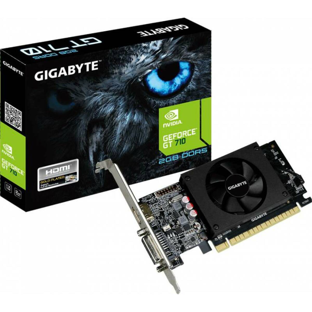 Видеокарта GIGABYTE GeForce GT 710 LP 2G (GV-N710D5-2GL)
