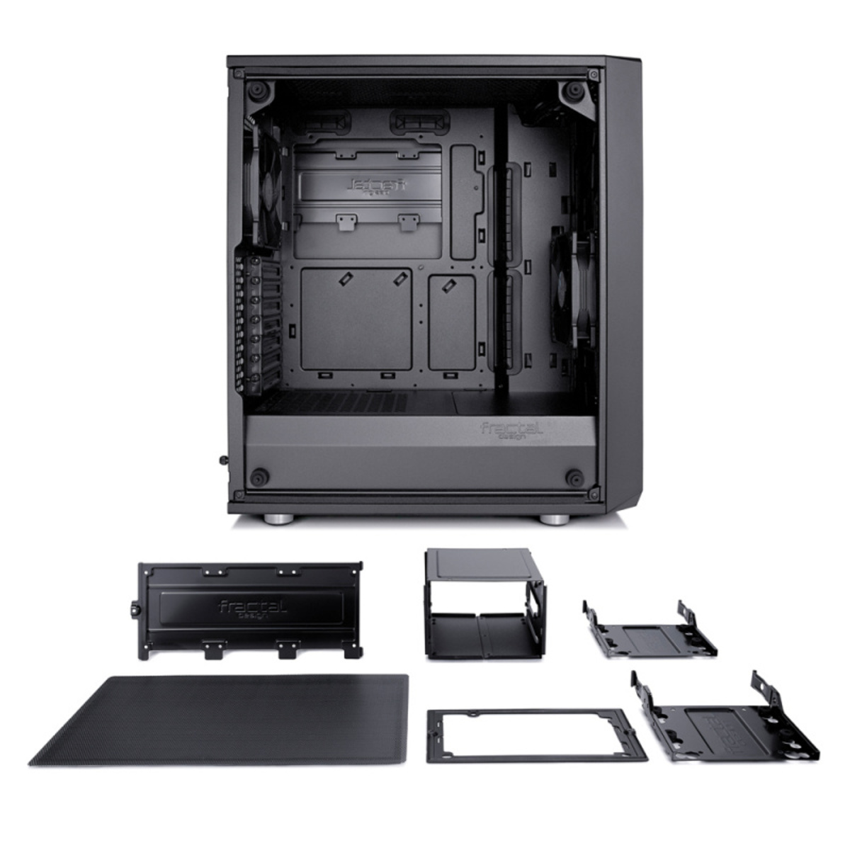 Корпус Fractal Design Meshify C Blackout TG ATX (Цвет: Black)