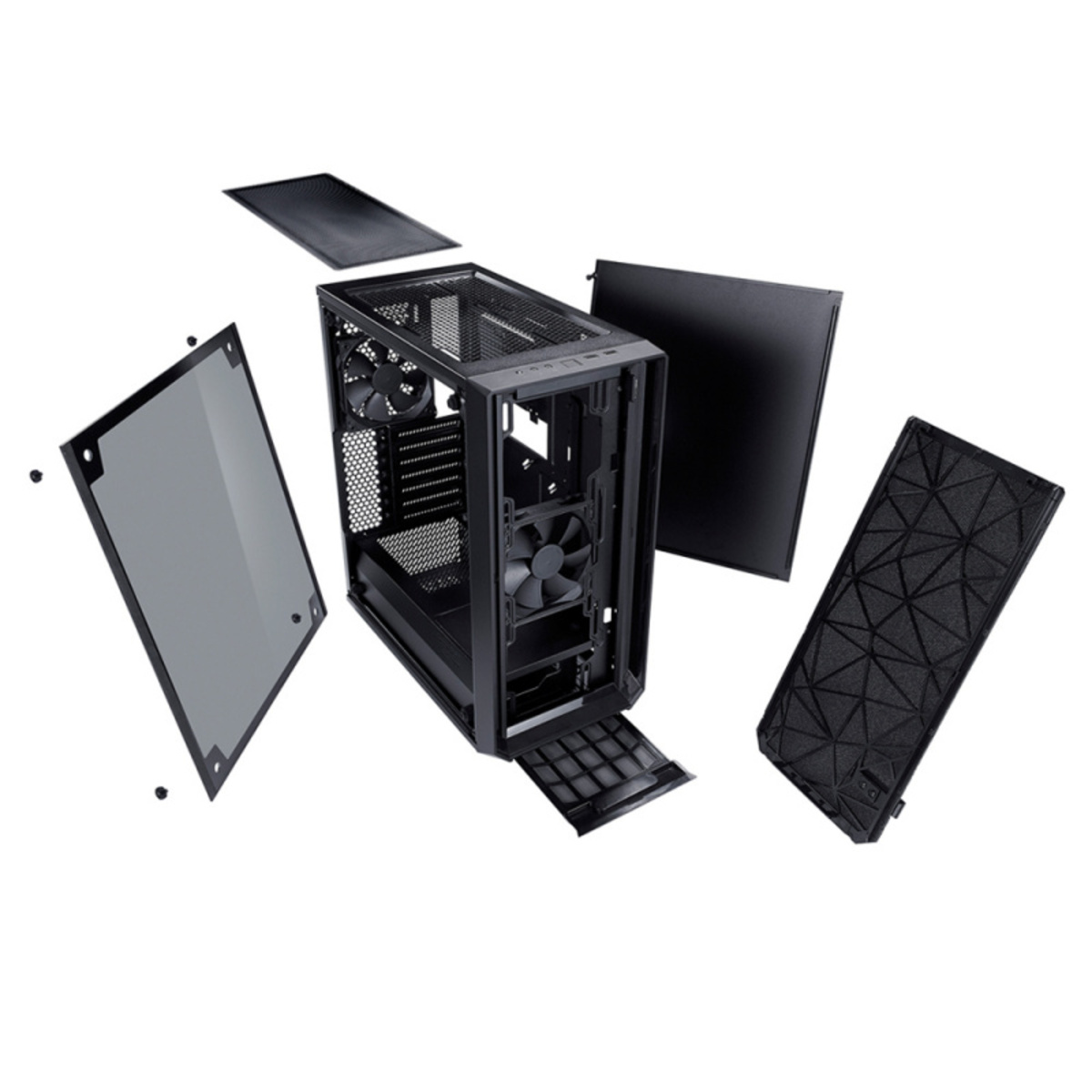 Корпус Fractal Design Meshify C Blackout TG ATX (Цвет: Black)