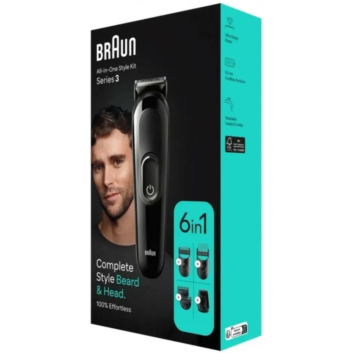 Триммер Braun Series 3 MGK3420, черный 