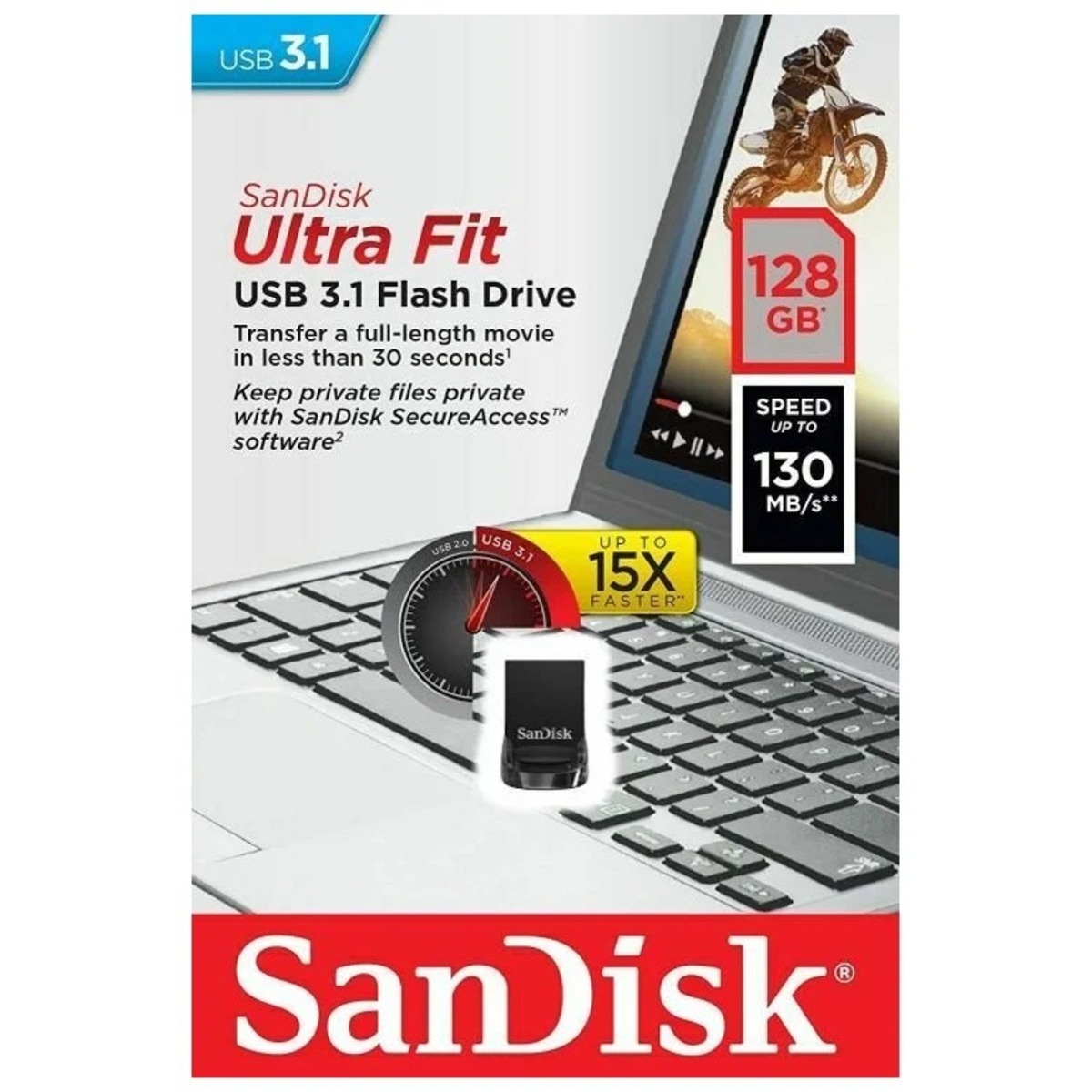 Флэш-накопитель SANDISK 128GB SDCZ430-128G-G46 (Цвет: Black)