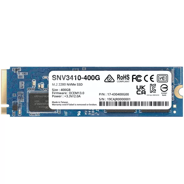 Накопитель SSD Synology 400GB M.2 2280 SNV3410-400G 