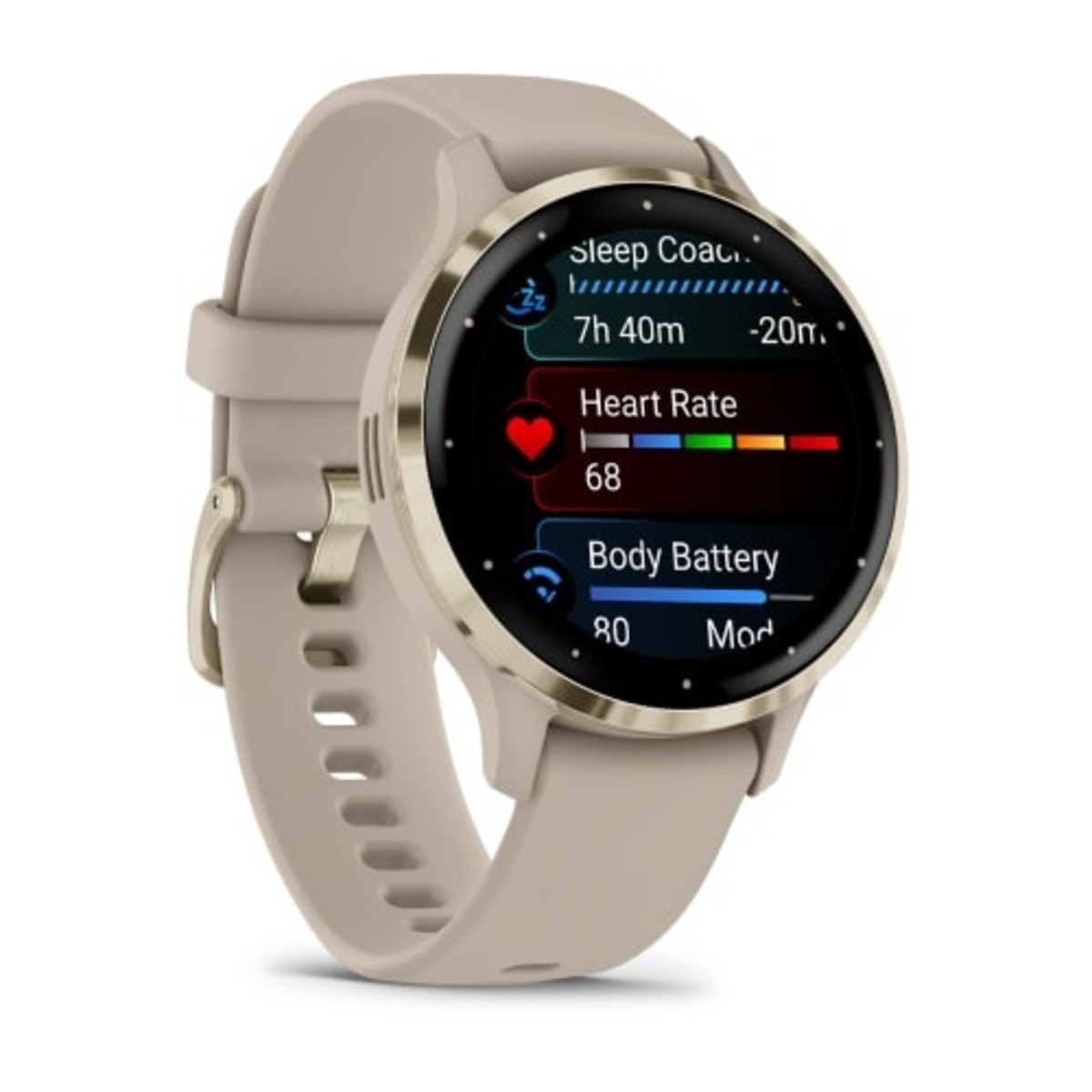 Умные часы Garmin Venu 3S (Цвет: Soft Gold/Light Sand)