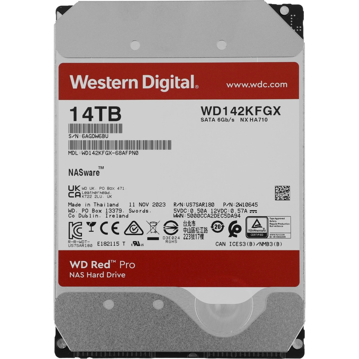 Жесткий диск WD SATA-III 14TB WD142KFGX