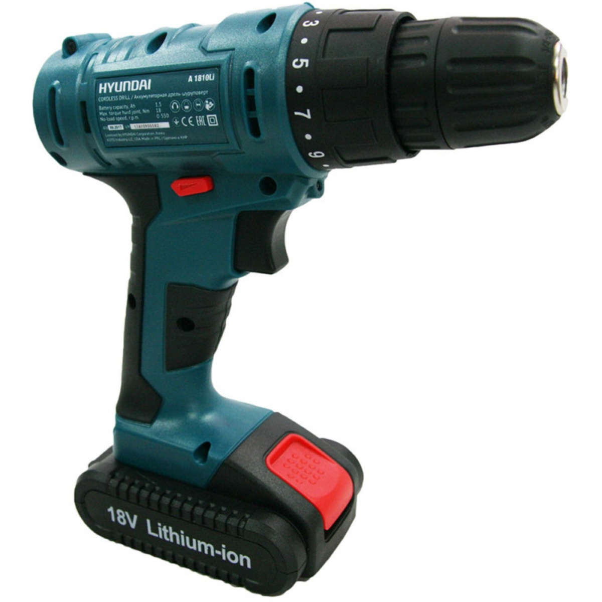 Дрель-шуруповерт Hyundai A 1810Li (Цвет: Blue)