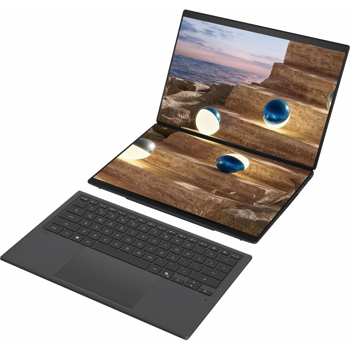 Ноутбук Asus ZenBook Duo UX8407AA-SN279X (Core Ultra 9 386H 2.1Ghz / 32Gb LPDDR5x / SSD1Tb / Intel Graphics / 14