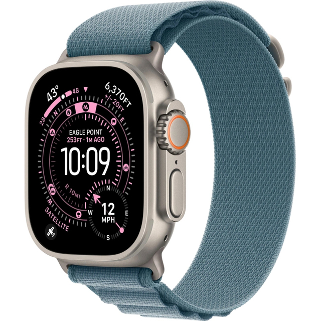 Умные часы Apple Watch Ultra 3 49mm Titanium Case with Alpine Loop M (Цвет: Light Blue) Умные часы Apple Watch Ultra 3 49mm Titanium Case with Alpine Loop M (Цвет: Light Blue)