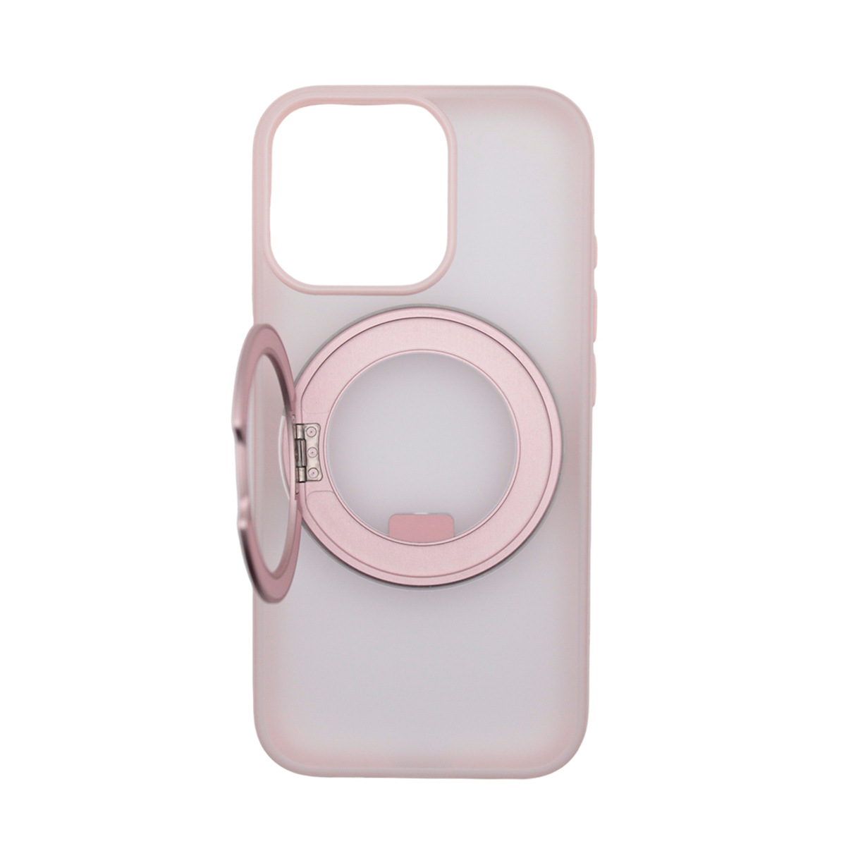 Чехол-накладка Comma Joy Elegant Magnetic 360 Rotating Stand Case для iPhone 17 (Цвет: Pink Purple)
