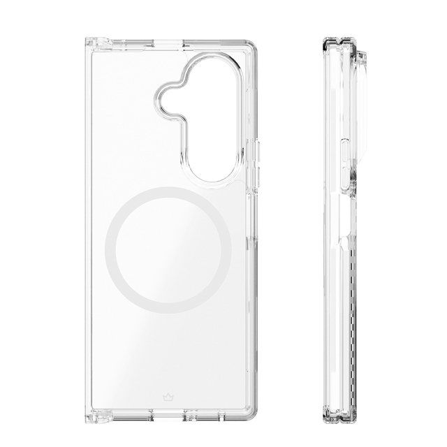 Чехол-накладка VLP Crystal Сase MagSafe для Samsung Galaxy Z Fold 7 (Цвет: Clear)