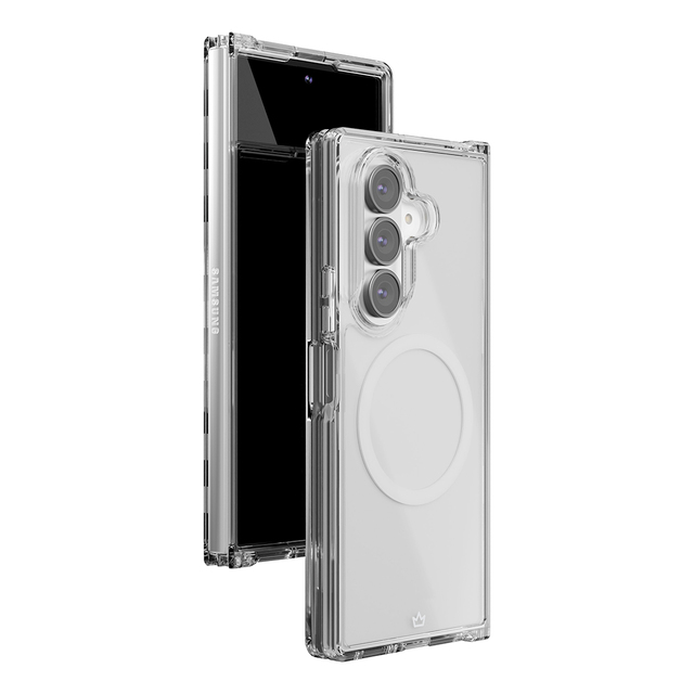 Чехол-накладка VLP Crystal Сase MagSafe для Samsung Galaxy Z Fold 7 (Цвет: Clear)