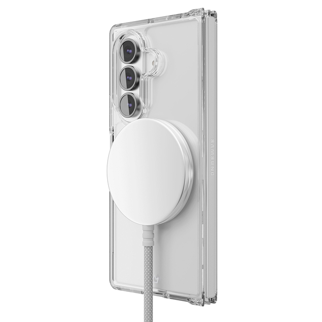 Чехол-накладка VLP Crystal Сase MagSafe для Samsung Galaxy Z Fold 7 (Цвет: Clear)