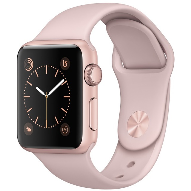 Умные часы Apple Watch Series 2 38mm Aluminum Case with Sport Band (Цвет: Rose Gold / Pink Sand)