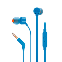 Наушники JBL TUNE 110 In-Ear Headphones with Mic (TUNE110BLU), голубой