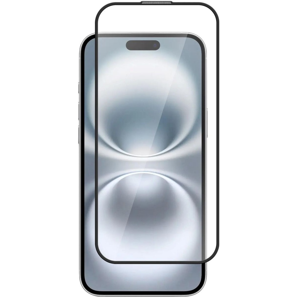 Защитное стекло для экрана BoraSCO для Apple iPhone 16 Plus 2.5D антиблик, чёрный