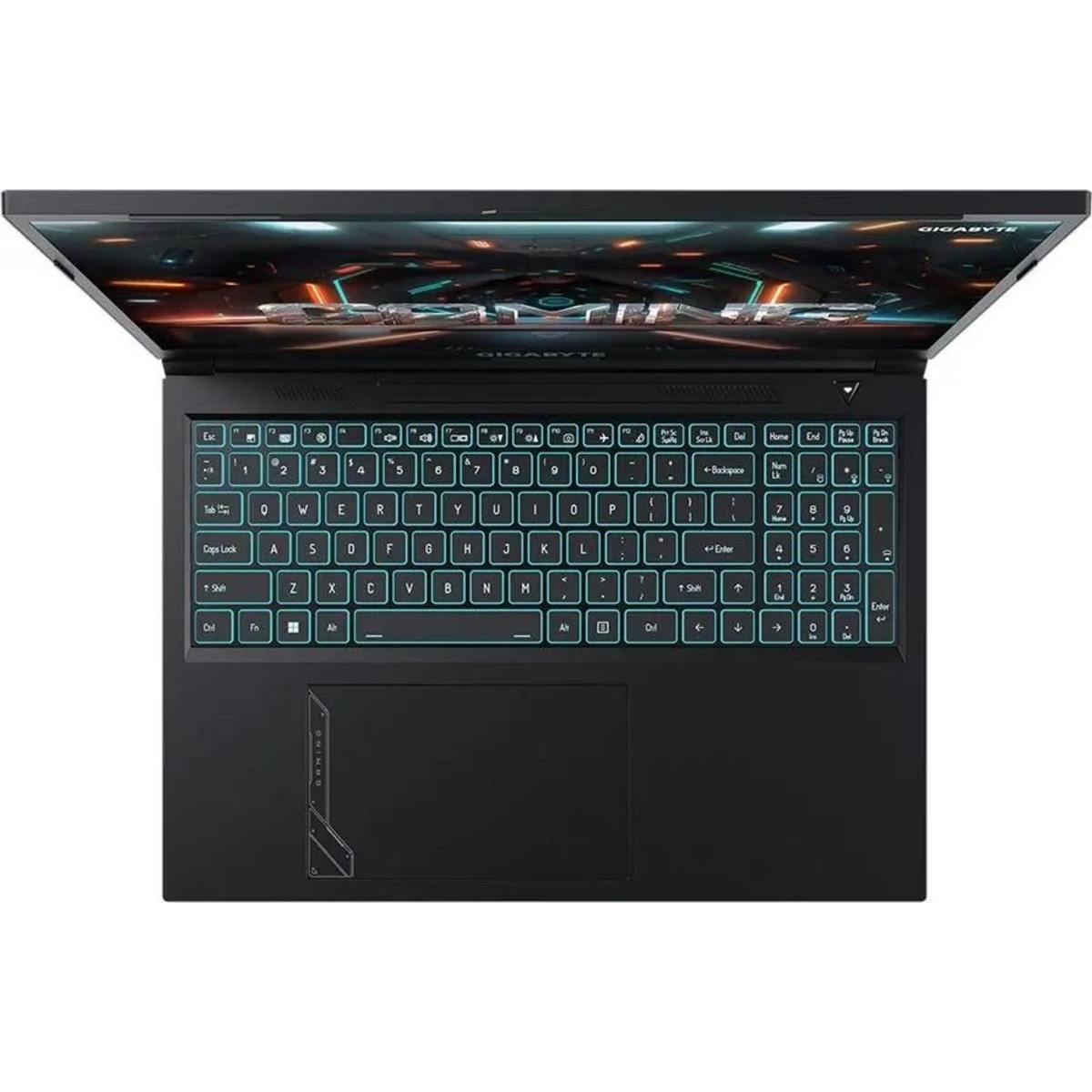 Ноутбук Gigabyte G6 Core i5 13500H 16Gb SSD512Gb NVIDIA GeForce RTX4060 8Gb 16 IPS FHD+ (1920x1200) Free DOS, черный WiFi BT Cam (KF-53KZ853SD)