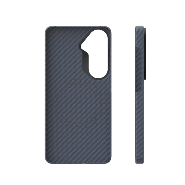 Чехол-накладка VLP Kevlar Сase MagSafe для Samsung S26 (Цвет: Blue) Чехол-накладка VLP Kevlar Сase MagSafe для Samsung S26 (Цвет: Blue)