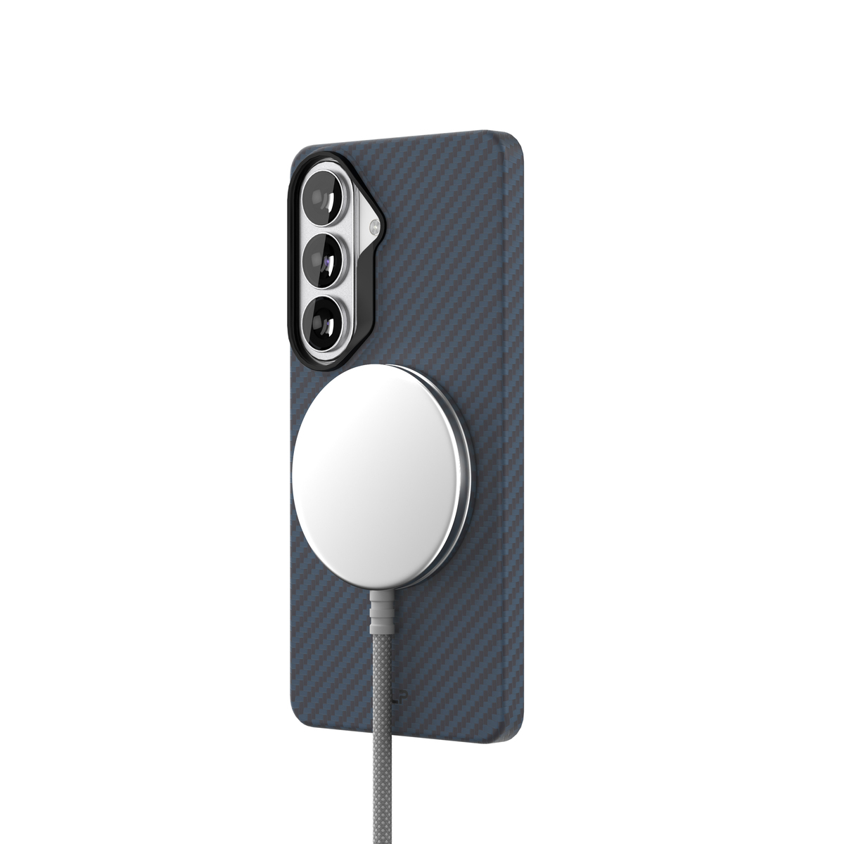 Чехол-накладка VLP Kevlar Сase MagSafe для Samsung S26 (Цвет: Blue)