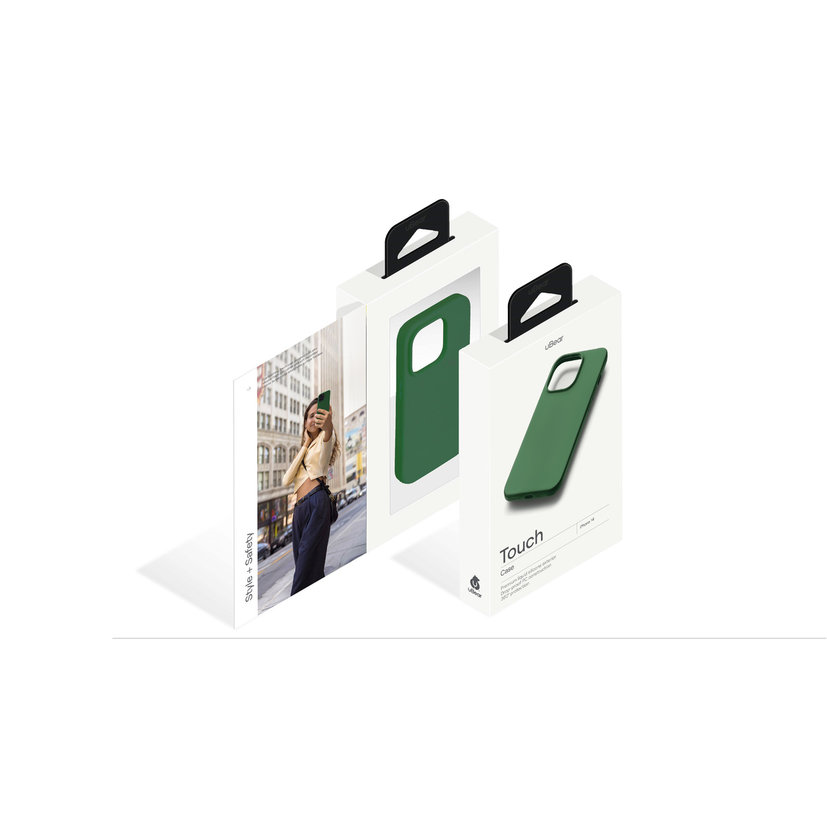 Чехол-накладка uBear Touch Case для смартфона Apple iPhone 14 (Цвет: Green)