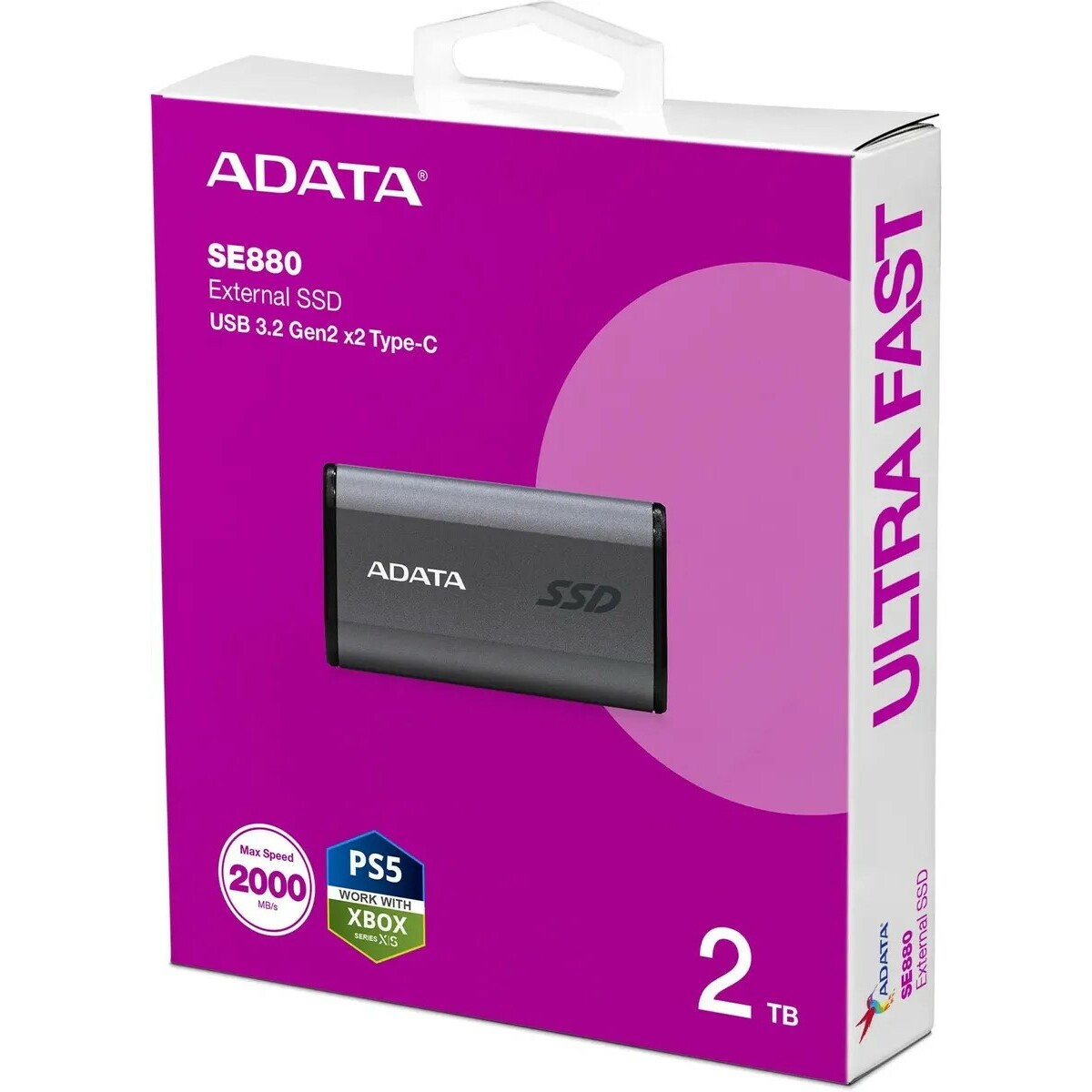 Жесткий диск A-Data USB3.2 2TB AELI-SE880-2TCGY (Цвет: Gray)