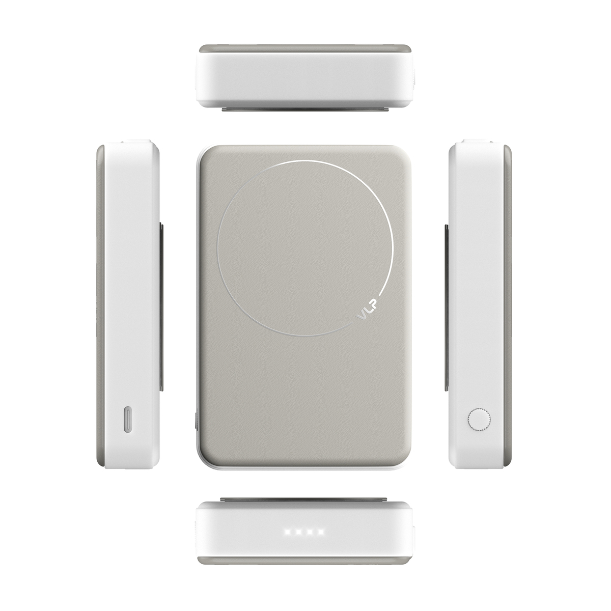 Внешний аккумулятор VLP Solid Energy 10000mAh SSB, QI2.2 30w (Цвет: White)