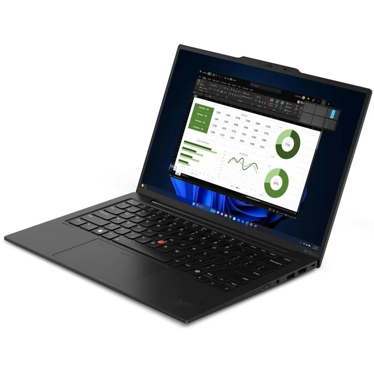 Ноутбук Lenovo ThinkPad X1 Carbon G12 (Core Ultra 7 155U 1.7Ghz / 32Gb LPDDR5x / SSD1Tb / Intel Graphics / 14
