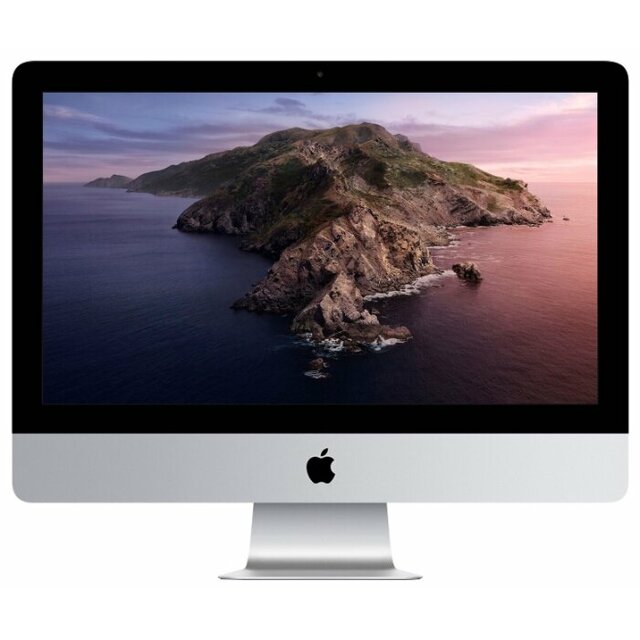 Моноблок Apple iMac Z14700066 21.5 4K i7 8700 (3.2) / 8Gb / SSD256Gb / Pro 555X 2Gb / CR / macOS / GbitEth / WiFi / BT / клавиатура / мышь / Cam / серебристый / черный 4096x2304