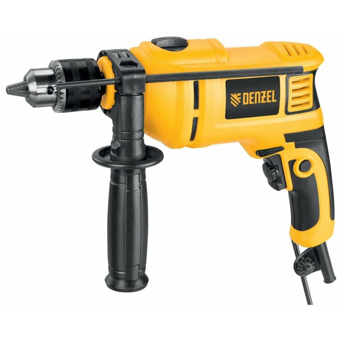 Дрель ударная Denzel ID-650 (кейс в комплекте) (Цвет: Yellow)