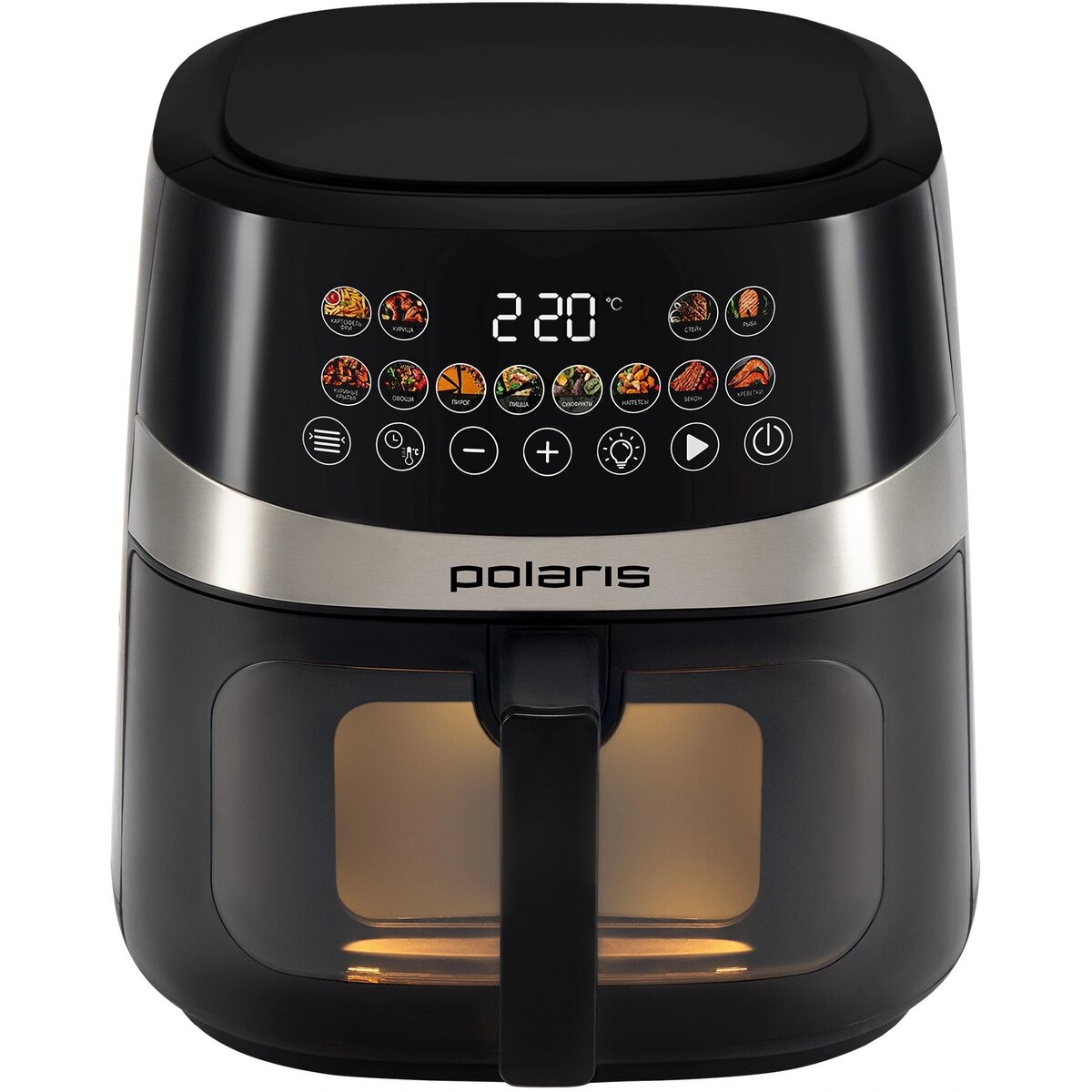 Аэрогриль Polaris PAF 8005W, черный