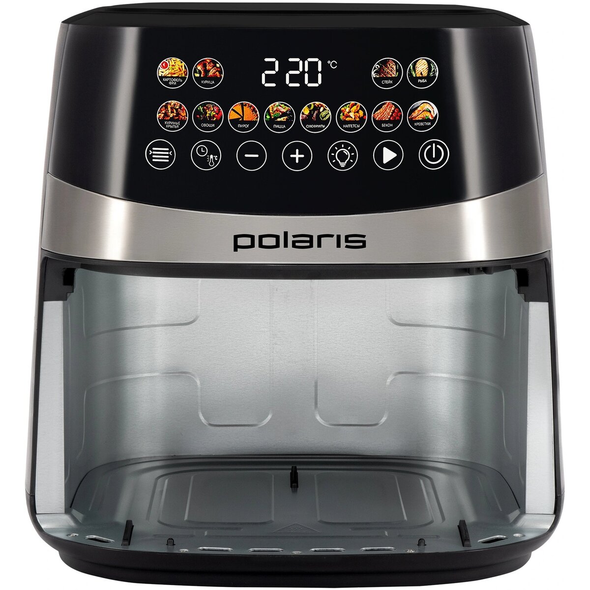 Аэрогриль Polaris PAF 8005W, черный