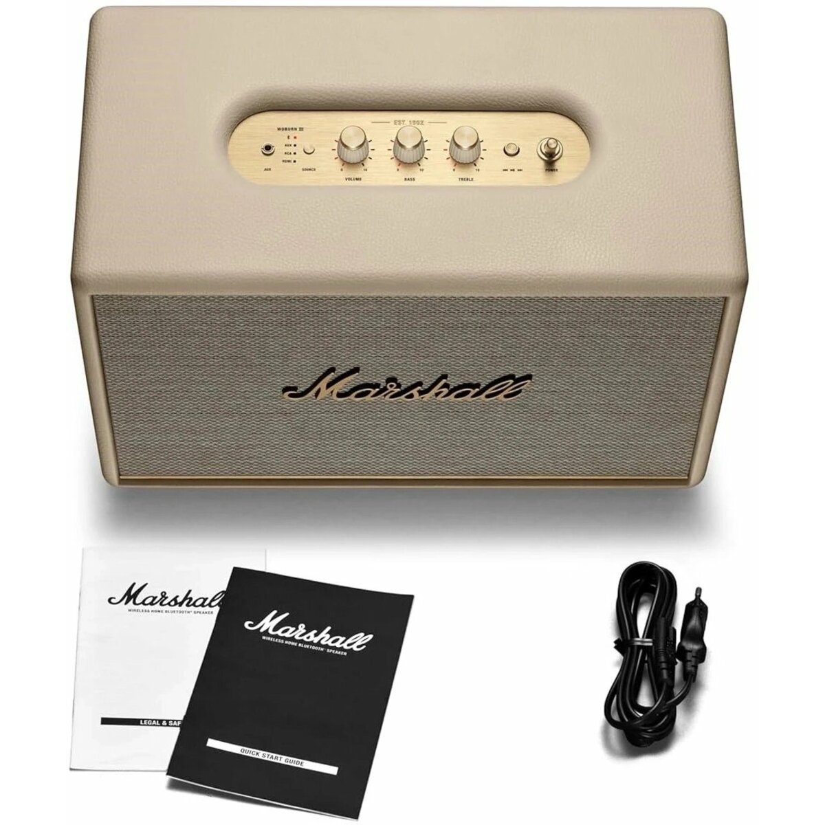 Портативная колонка Marshall Woburn III (Цвет: Cream)