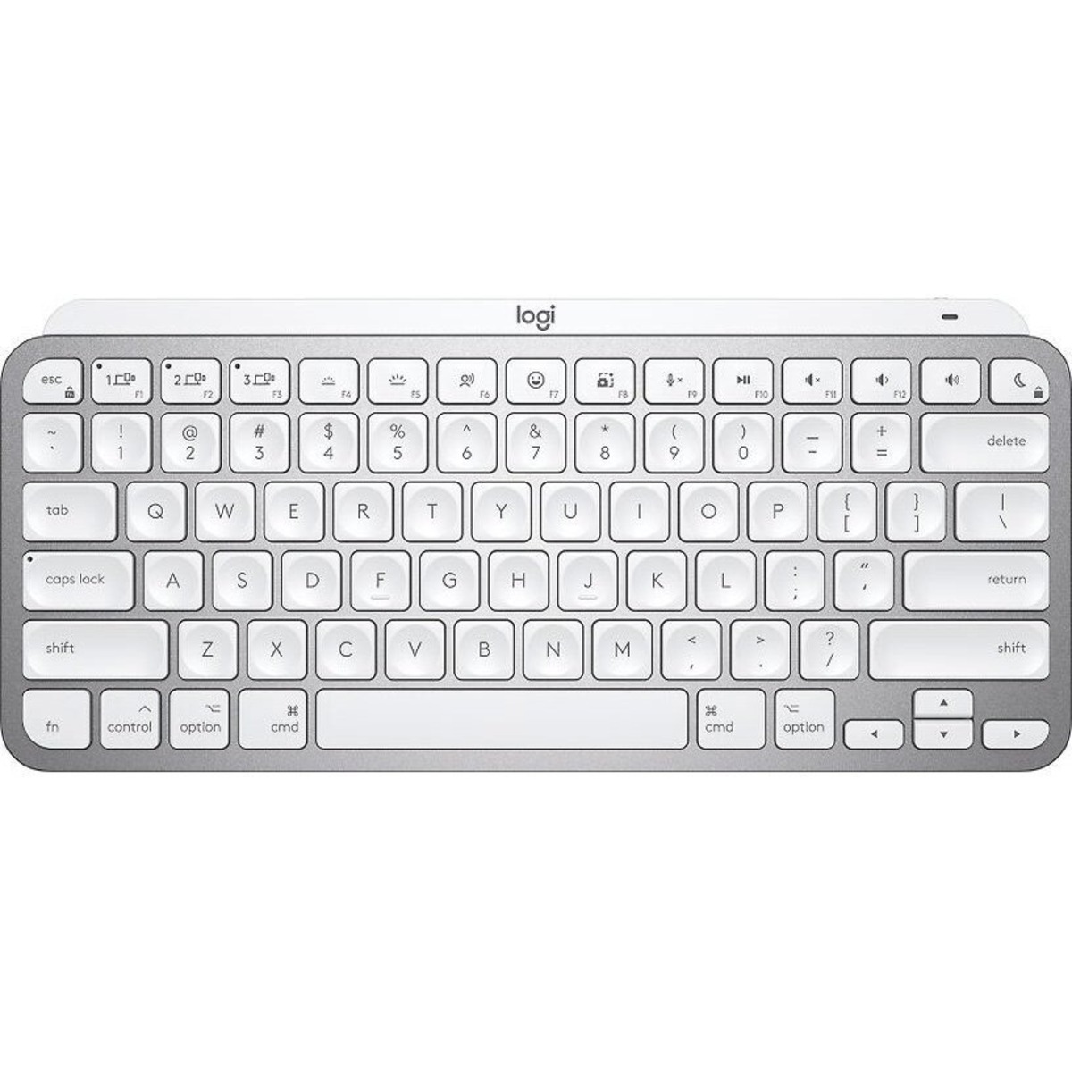 Беспроводная клавиатура Logitech MX Keys Mini Wireless Illuminated английская (Цвет: Silver / White)