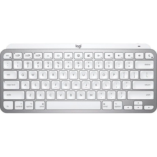 Беспроводная клавиатура Logitech MX Keys Mini Wireless Illuminated английская (Цвет: Silver / White)