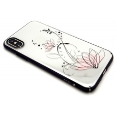 Чехол-накладка Devia Crystal Lotus case для смартфона iPhone X / XS (Цвет: Gun Black)