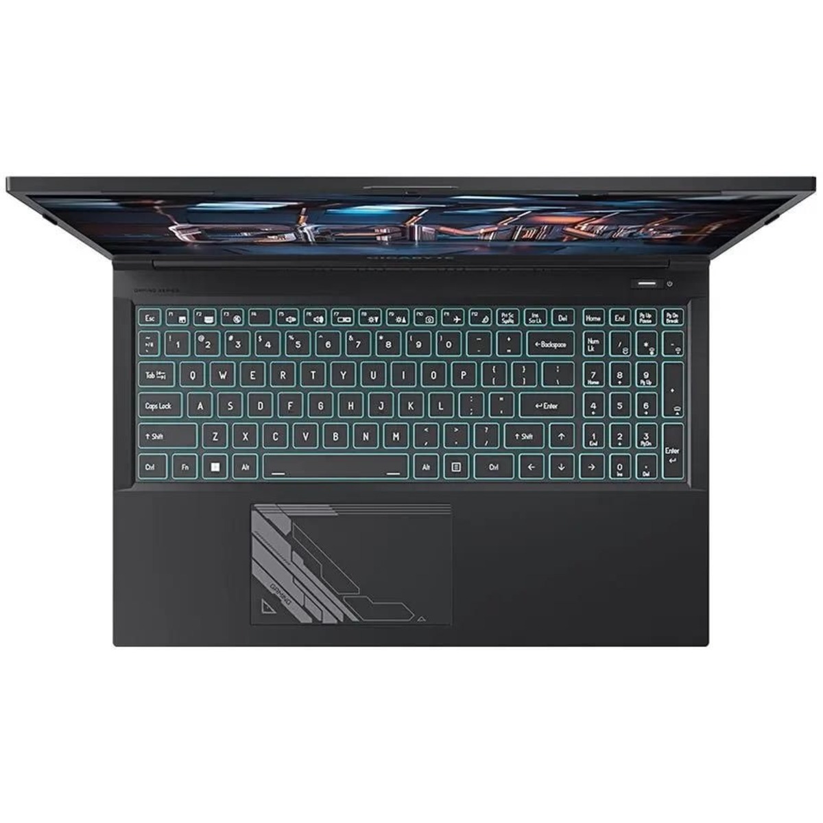 Ноутбук Gigabyte G5 Core i5 13500H 16Gb SSD512Gb NVIDIA GeForce RTX4060 8Gb 15.6 IPS FHD (1920x1080) Free DOS, черный WiFi BT Cam (KF5-53KZ353SD)