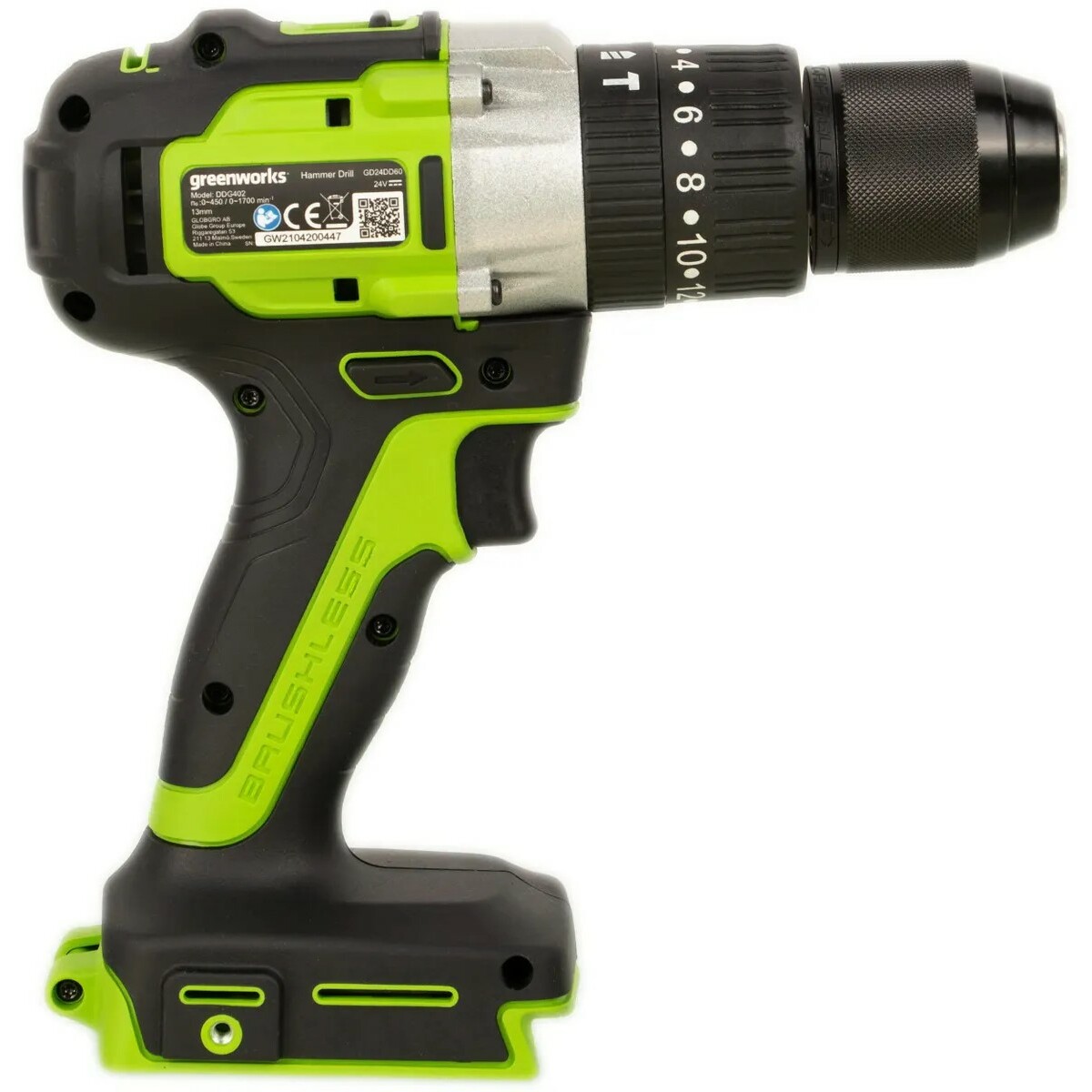 Дрель-шуруповерт Greenworks GD24DD60 (Цвет: Green/Black)