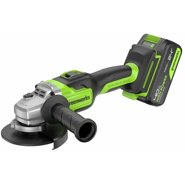 Углошлифовальная машина Greenworks GD24AG (Цвет: Green) Углошлифовальная машина Greenworks GD24AG (Цвет: Green)