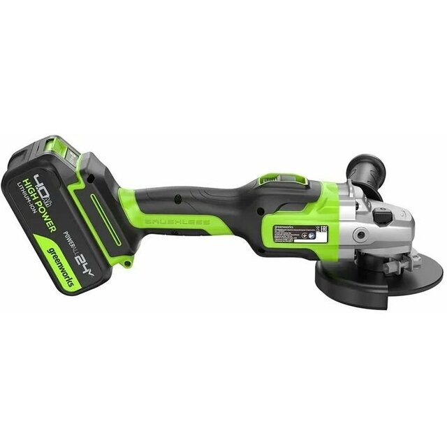 Углошлифовальная машина Greenworks GD24AG (Цвет: Green) Углошлифовальная машина Greenworks GD24AG (Цвет: Green)