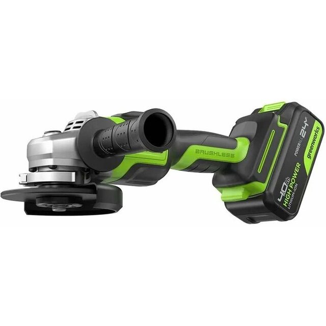 Углошлифовальная машина Greenworks GD24AG (Цвет: Green) Углошлифовальная машина Greenworks GD24AG (Цвет: Green)