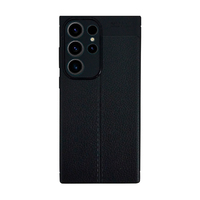 Чехол-накладка Devia Leather Texture Case для смартфона Samsung Galaxy S23 Ultra, черный