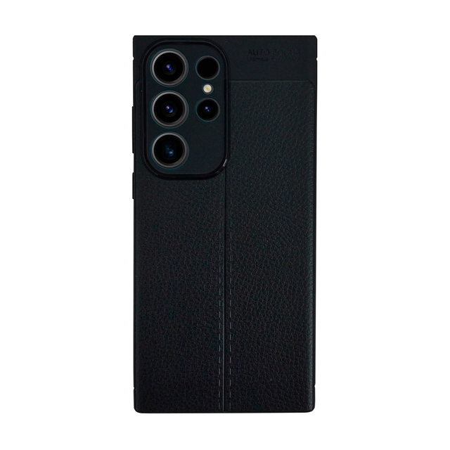 Чехол-накладка Devia Leather Texture Case для смартфона Samsung Galaxy S23 Ultra, черный