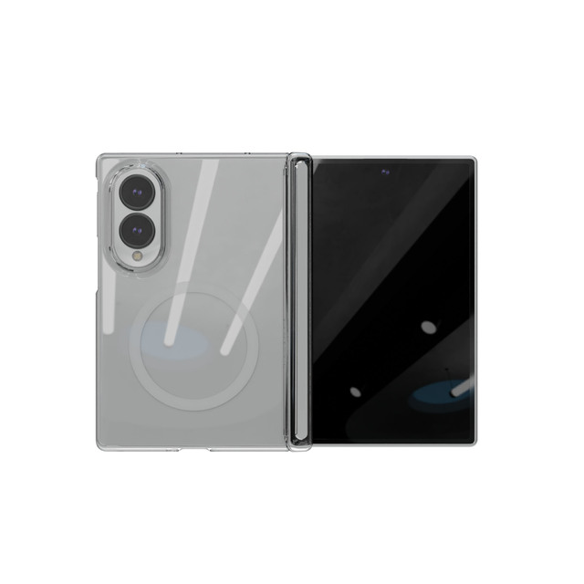 Чехол-накладка VLP Crystal Flex Case с MagSafe для Samsung Galaxy Z Fold 8, прозрачный Чехол-накладка VLP Crystal Flex Case с MagSafe для Samsung Galaxy Z Fold 8, прозрачный