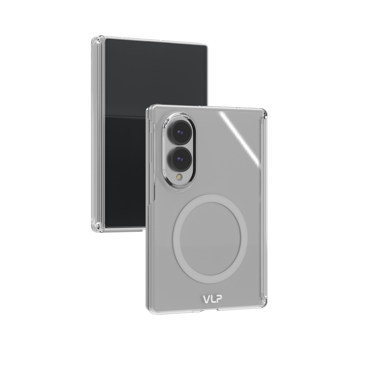 Чехол-накладка VLP Crystal Flex Case с MagSafe для Samsung Galaxy Z Fold 8, прозрачный