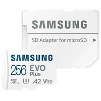Карта памяти microSDXC Samsung EVO Plus MB-MC256SA + adapter 256Gb, белый