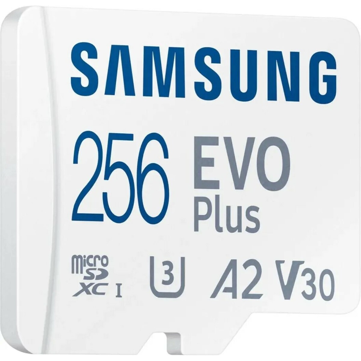 Карта памяти microSDXC Samsung EVO Plus MB-MC256SA + adapter 256Gb, белый