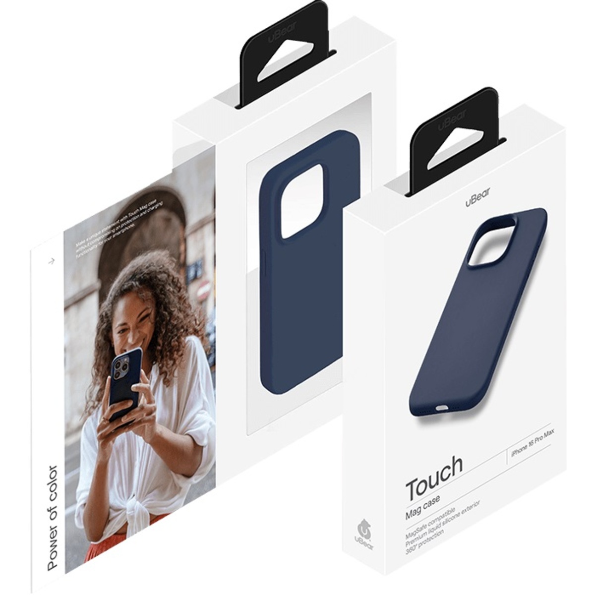 Чехол-накладка uBear Touch Mag Case для смартфона Apple iPhone 16 Pro Max (Цвет: Dark Blue)