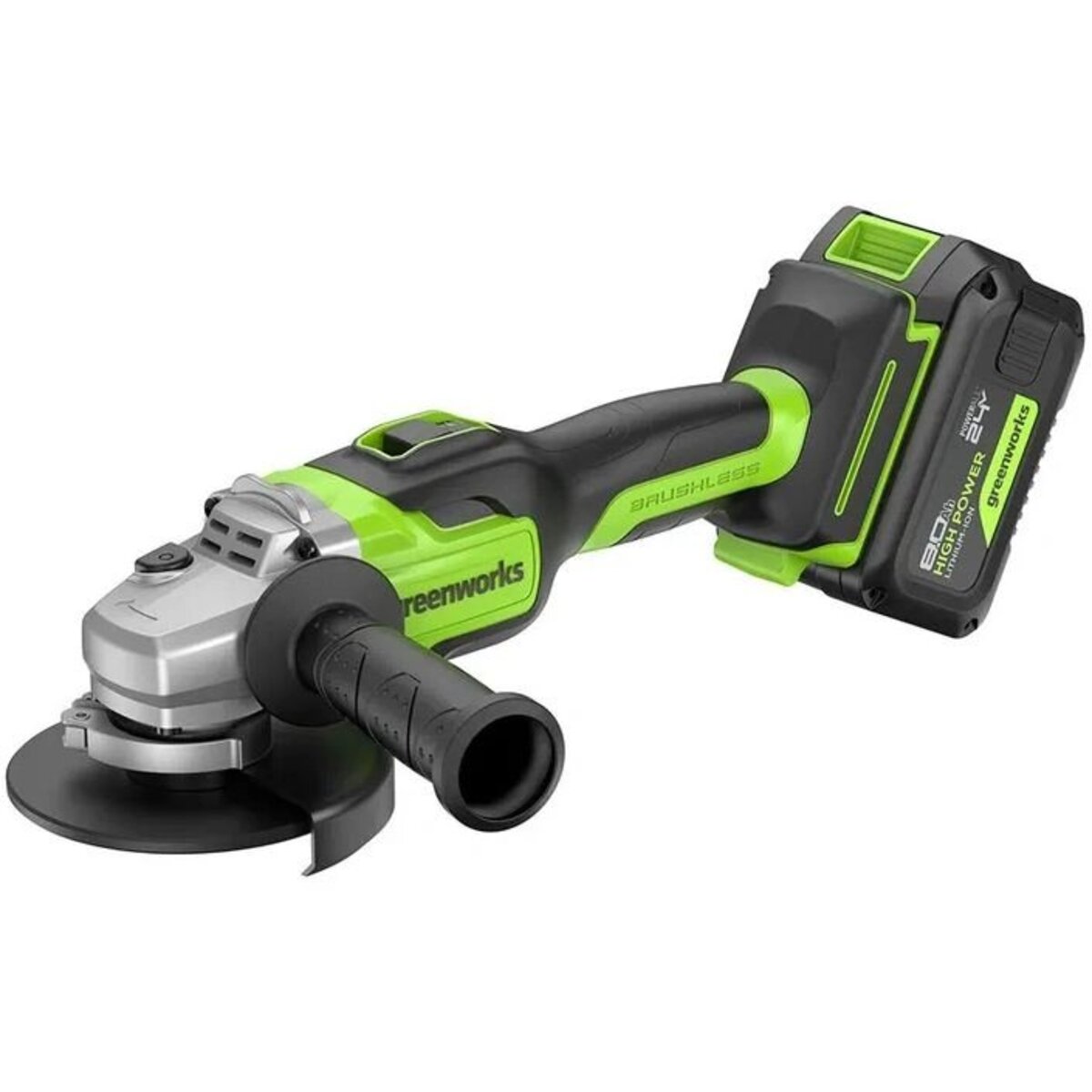Углошлифовальная машина Greenworks GD24AG (Цвет: Green)